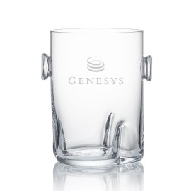 Hillcrest Ice Bucket - 5" Crystalline with Logo