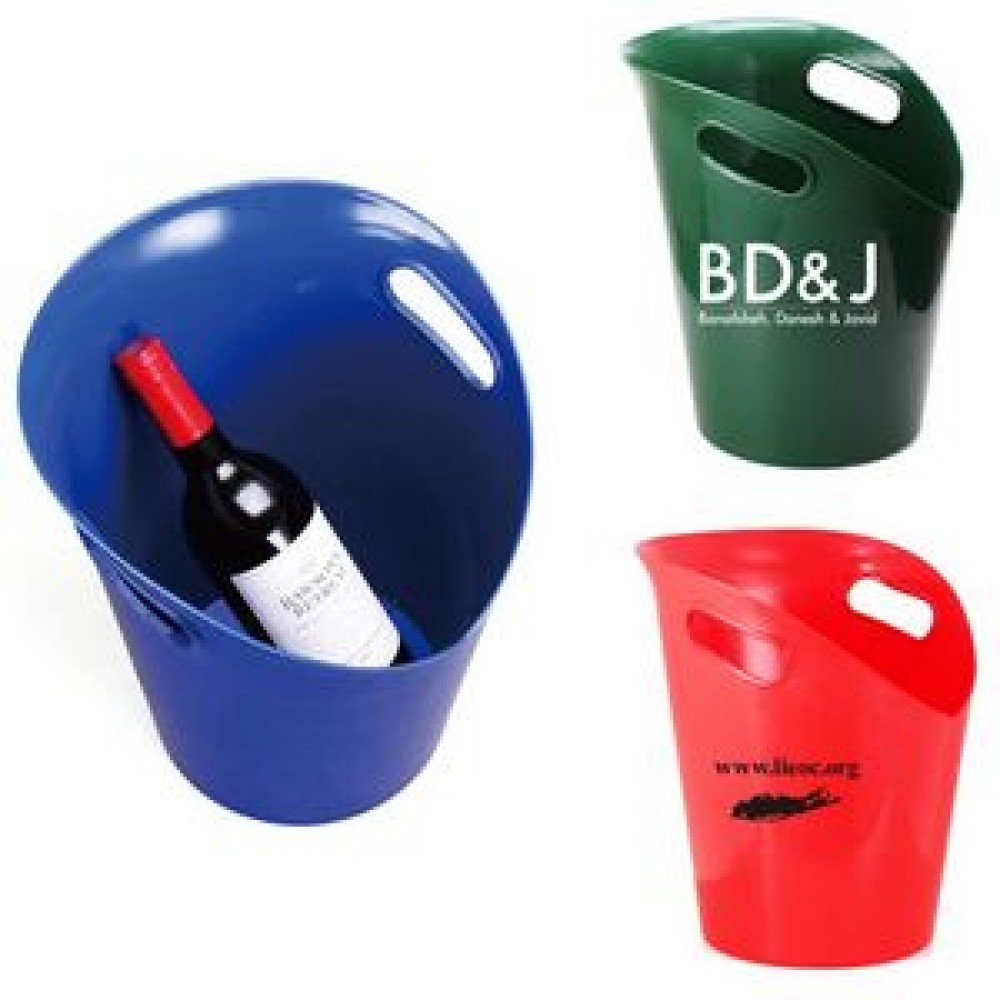 Logo Branded Ice Bucket with Handles