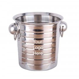 Stainless Steel Ice Bucket with Logo  Stainless Steel Ice Bucket with Logo