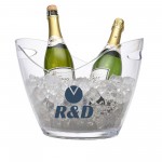 Clear 4L Cooler Ice Bucket with Logo