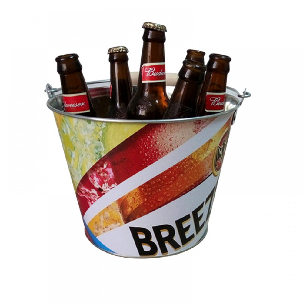 Logo Branded Full Color Beer Ice Bucket