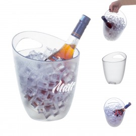 Custom 3.5 Liter Oval Plastic Ice Bucket