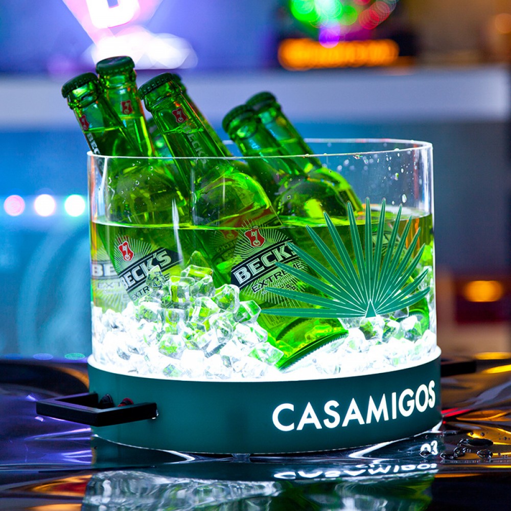 Personalized LED Round Beer Container