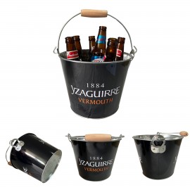 5 Qt Galvanized Ice Bucket with Logo  5 Qt Galvanized Ice Bucket with Logo