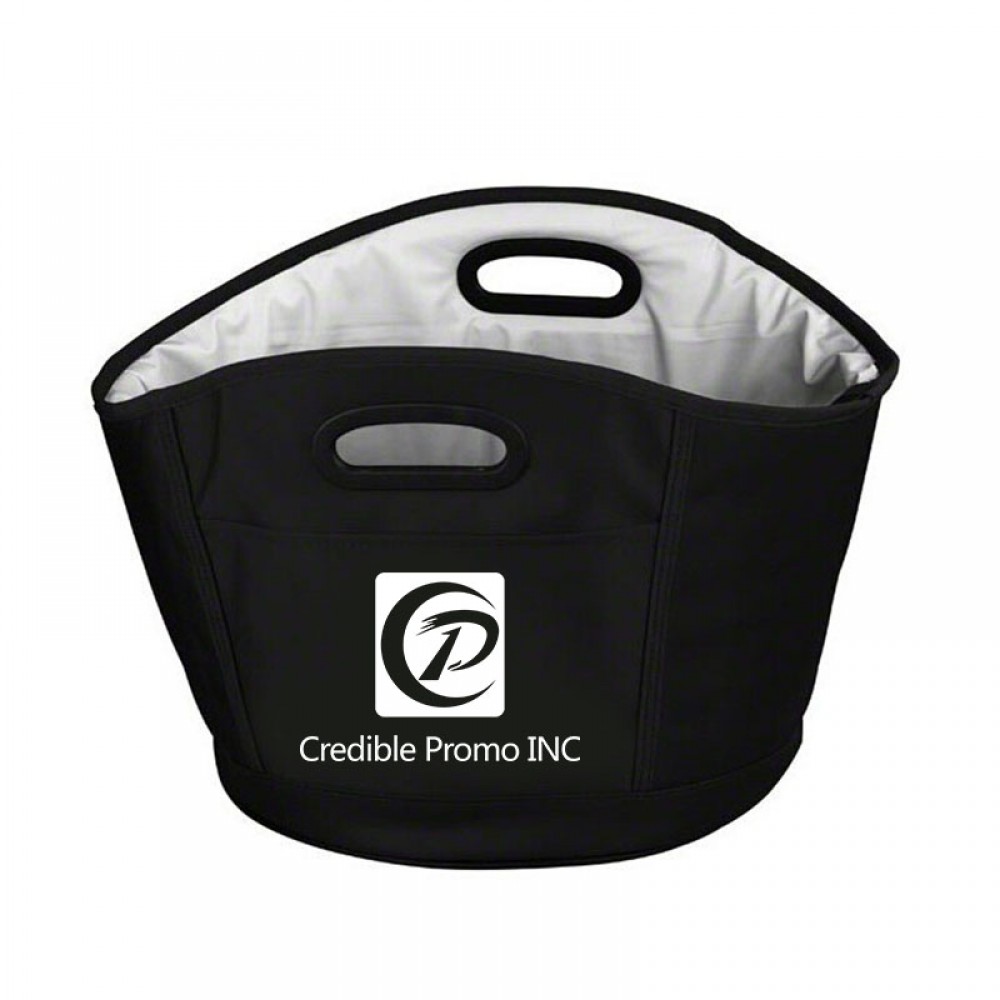 Foldable Collapsible Water Resistant Oxford Party Cooler Bucket with Logo