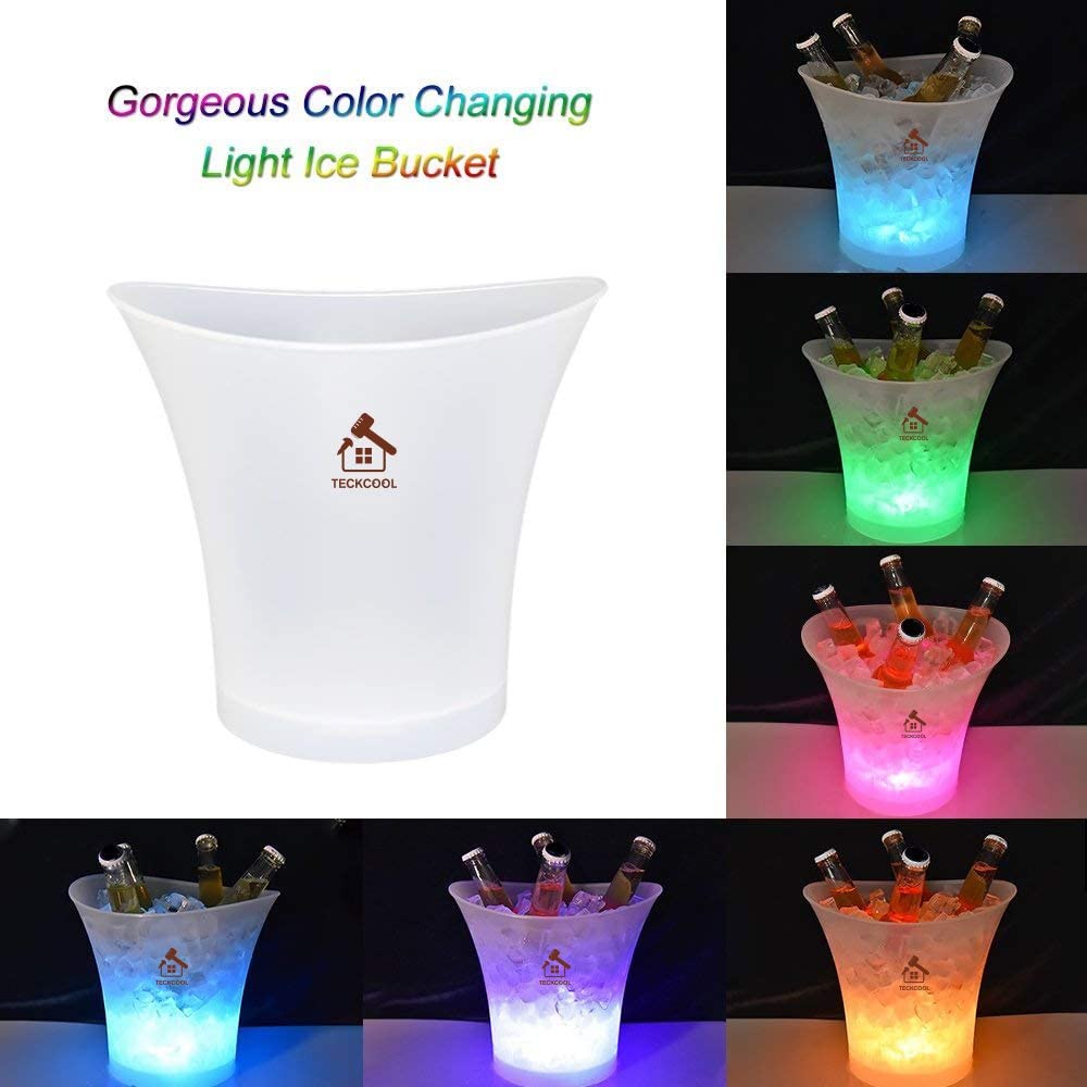 5L Light Up PP Ice Bucket with Logo