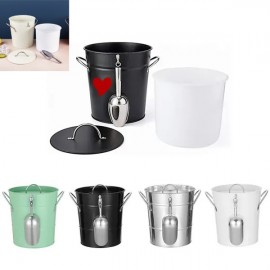 Custom Stainless steel ice bucket with lid  Custom Stainless steel ice bucket with lid