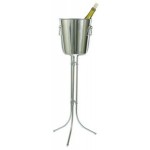 Ideal Stainless Steel Wine Bucket & Stand with Logo