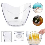4 Liter Clear Acrylic Ice Bucket with Logo