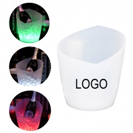 Colorful Gradient Luminous Plastic Bucket with Logo
