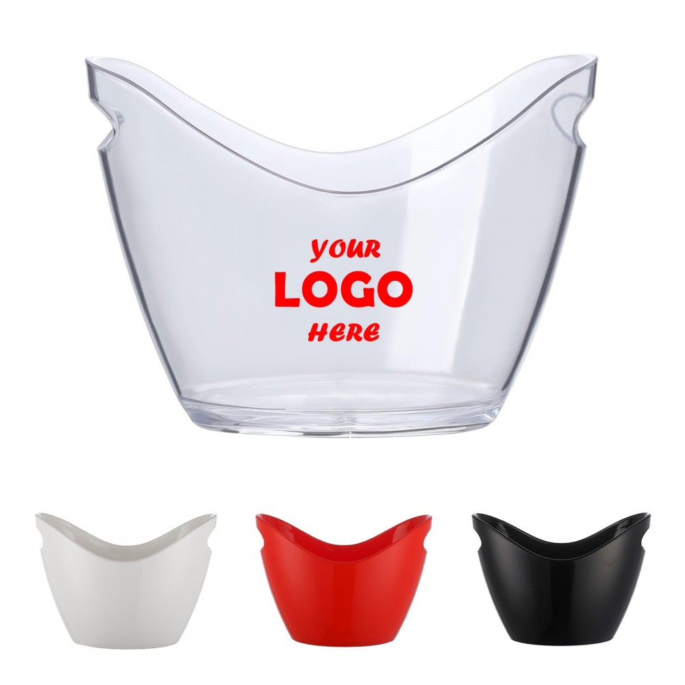 Customizes 4L Acrylic Champagne Ice Bucket