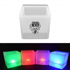 LED Square Ice Bucket with Logo  LED Square Ice Bucket with Logo