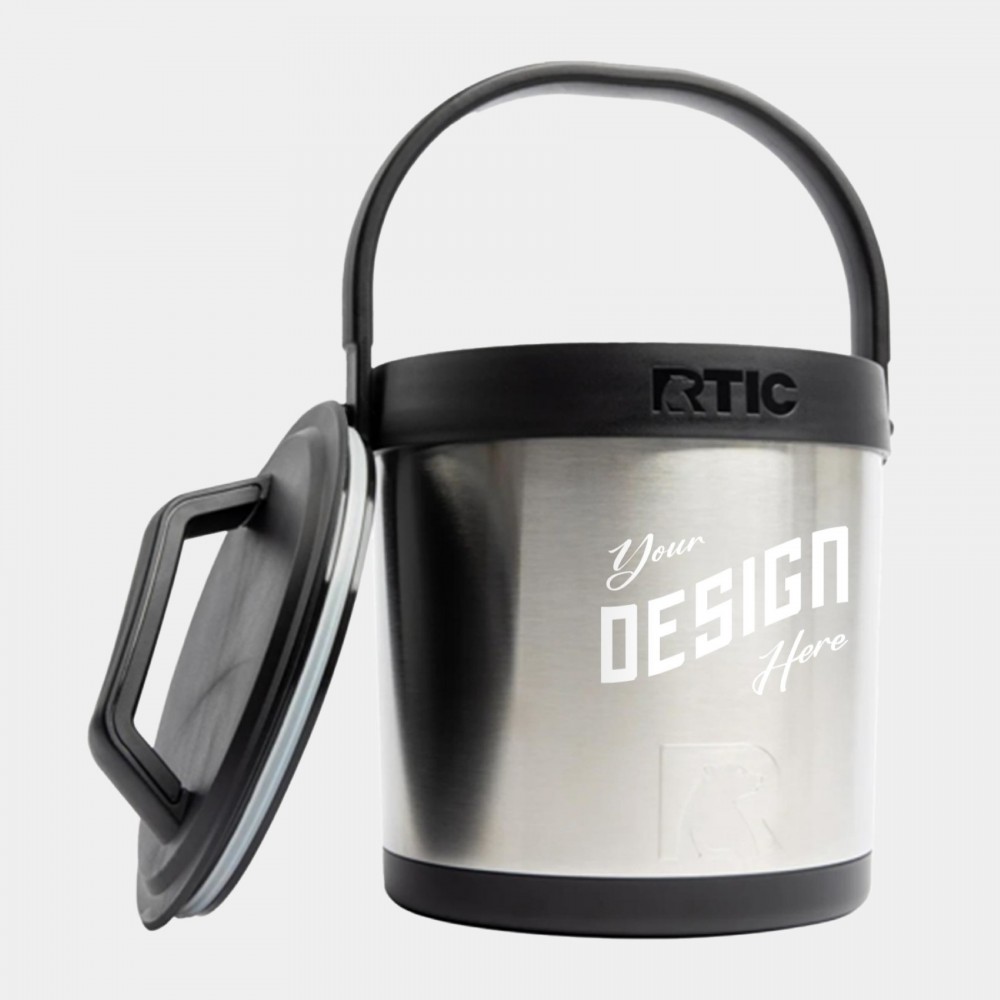 Personalized 100 oz. RTIC Stainless Steel Vacuum Insulated Ice Bucket Personalized 100 oz. RTIC Stainless Steel Vacuum Insulated Ice Bucket