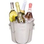 Ideal Quattro Stainless Steel Wine & Champagne Chiller with Logo