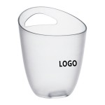 Personalized 3.2L Plastic Clear Ice Bucket with Handle