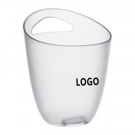 Personalized 3.2L Plastic Clear Ice Bucket with Handle