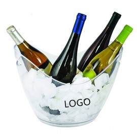 140 Oz Oval Ice Bucket with Logo