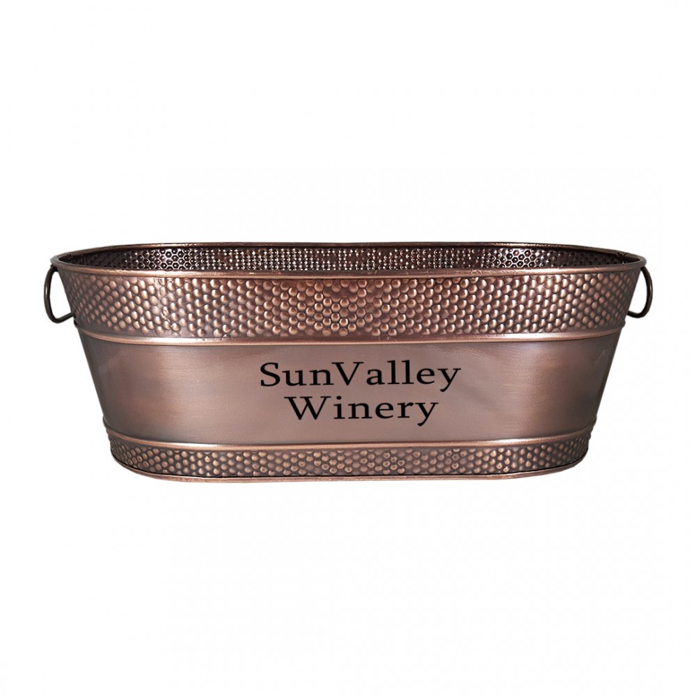 Custom BREKX Colt Hammered Oval Bucket in Antique Copper Finish