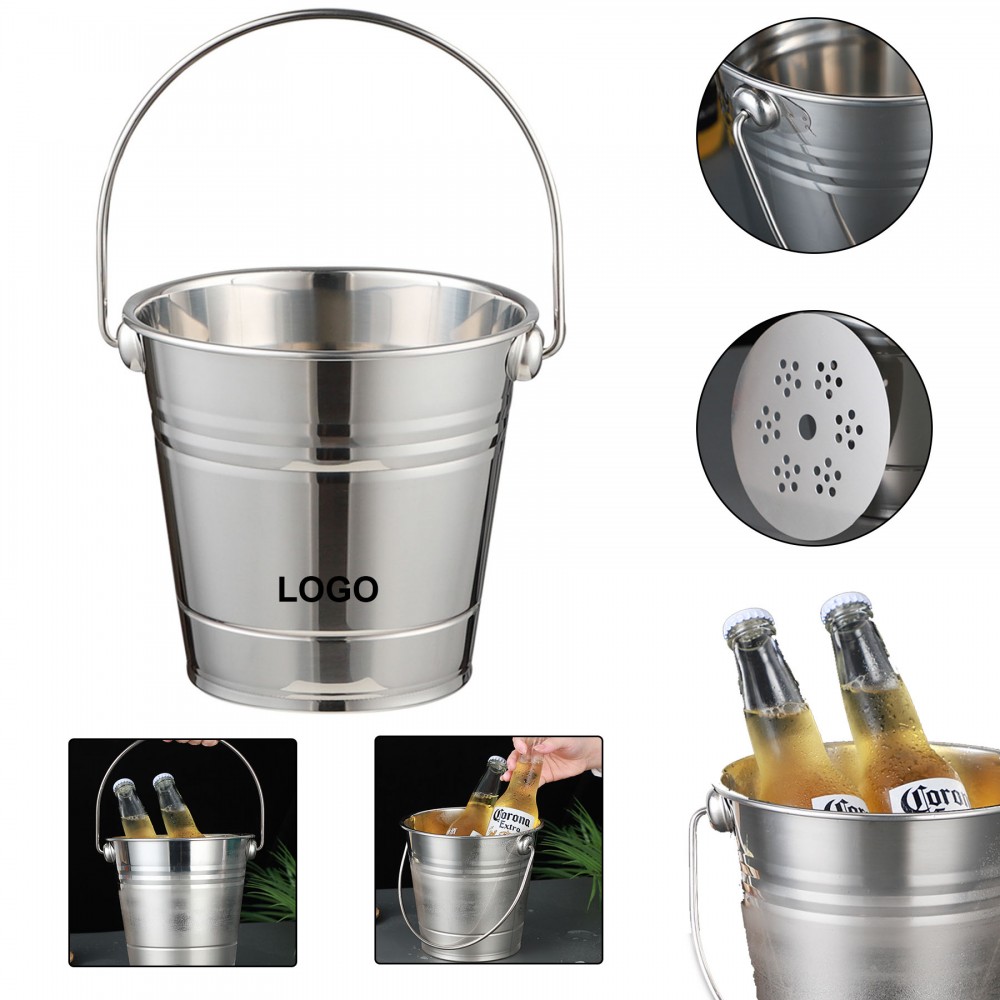 Custom 3.17 QT Stainless Steel Insulated Ice Bucket
