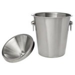 Stainless Steel Wine Tasting Receptacle Spittoon w/Brushed Finish with Logo