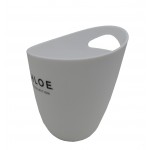 Red Wine Bevel Ice Bucket with Single Handle with Logo