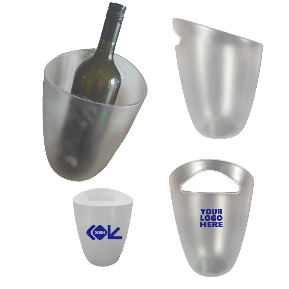 3.5L Plastic Clear Ice Bucket with Logo