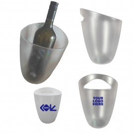 3.5L Plastic Clear Ice Bucket with Logo  3.5L Plastic Clear Ice Bucket with Logo