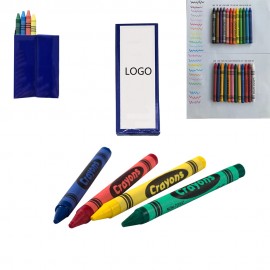 Kids Wax Crayon Box Set (4 Pack) Logo Branded  Kids Wax Crayon Box Set (4 Pack) Logo Branded