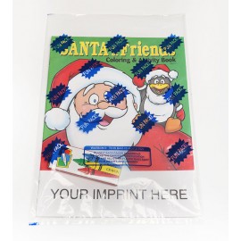 Santa & Friends Coloring Book Fun Pack Custom Imprinted