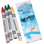 Logo Branded Winter Crayons