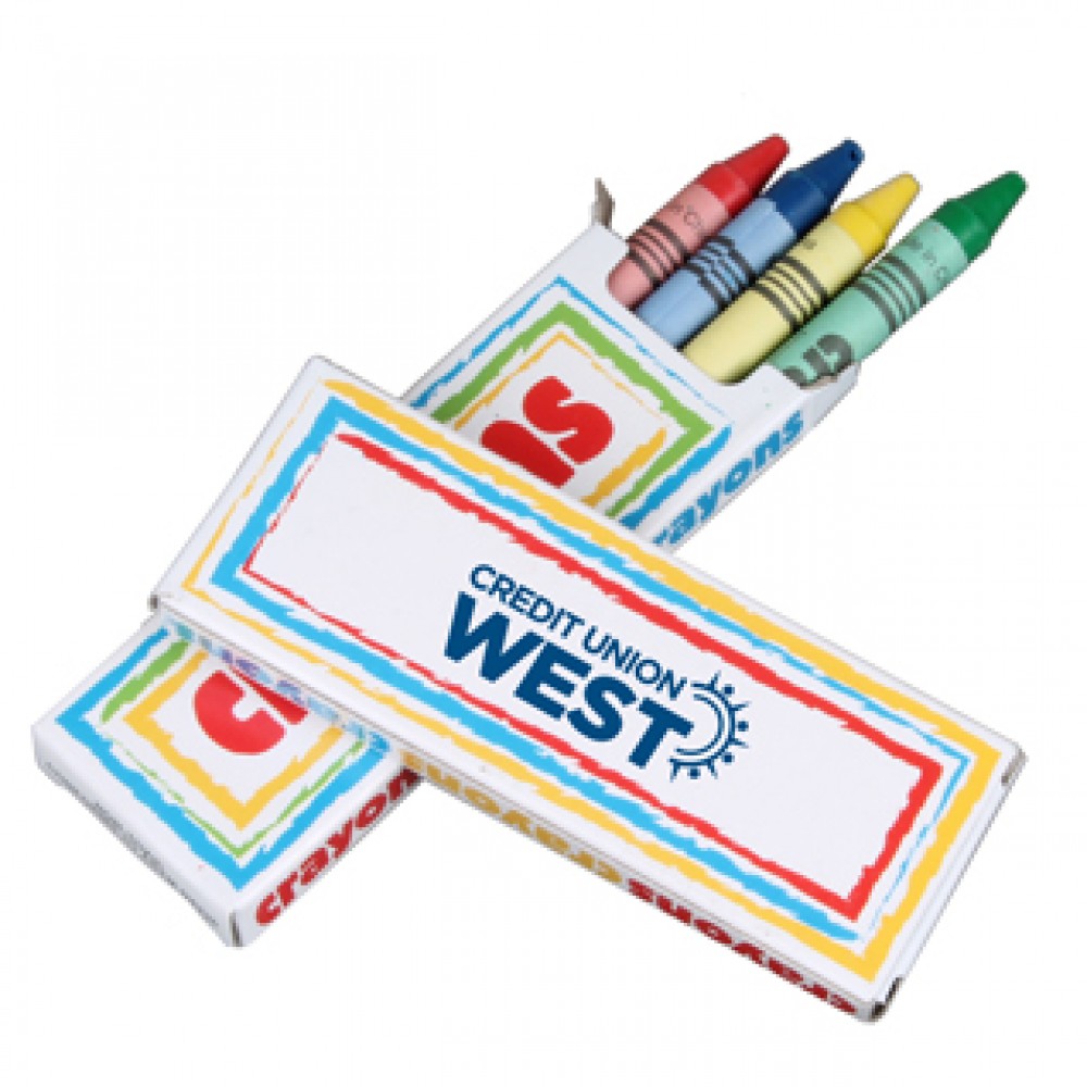 Custom Printed 4pk Crayons