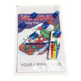 Custom Imprinted Holiday Activity Pad Fun Pack