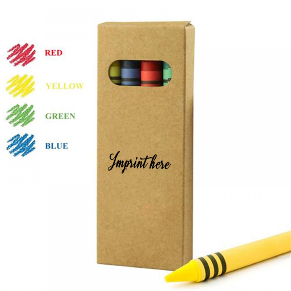 4 Pack Crayons W/ Paper Case Custom Imprinted 4 Pack Crayons W/ Paper Case Custom Imprinted