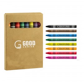8 Colors Crayon Set Logo Branded