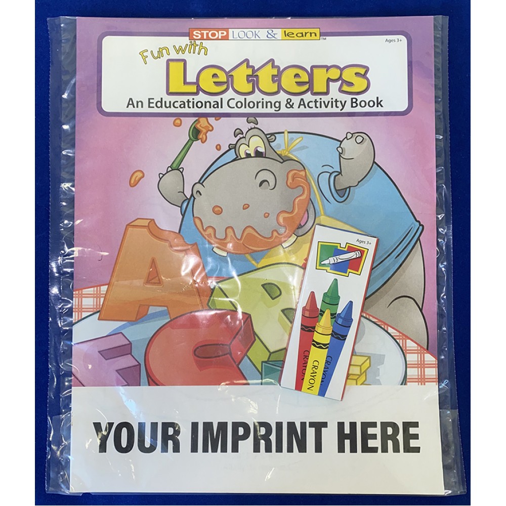 Customized Fun With Letters Coloring Book Fun Pack