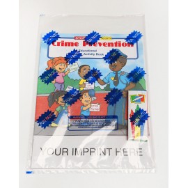 Custom Imprinted Crime Prevention Coloring Book Fun Pack