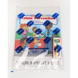 Logo Branded Crime Prevention Coloring Book Fun Pack