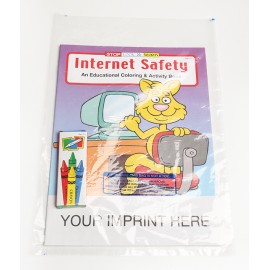 Custom Printed Internet Safety Coloring Book Fun Pack