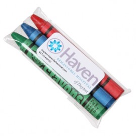 Custom Printed 3pk Crayons  Custom Printed 3pk Crayons