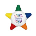 Custom Imprinted Liqui-Mark Crayo-Star 5-Color Crayon Star (Full-Color Decal)
