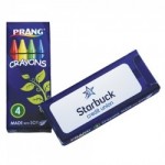 Logo Branded Prang Soy Crayons 4 Pack (Imprint)