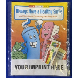 Always Have a Healthy Smile Coloring Book Fun Pack Custom Printed