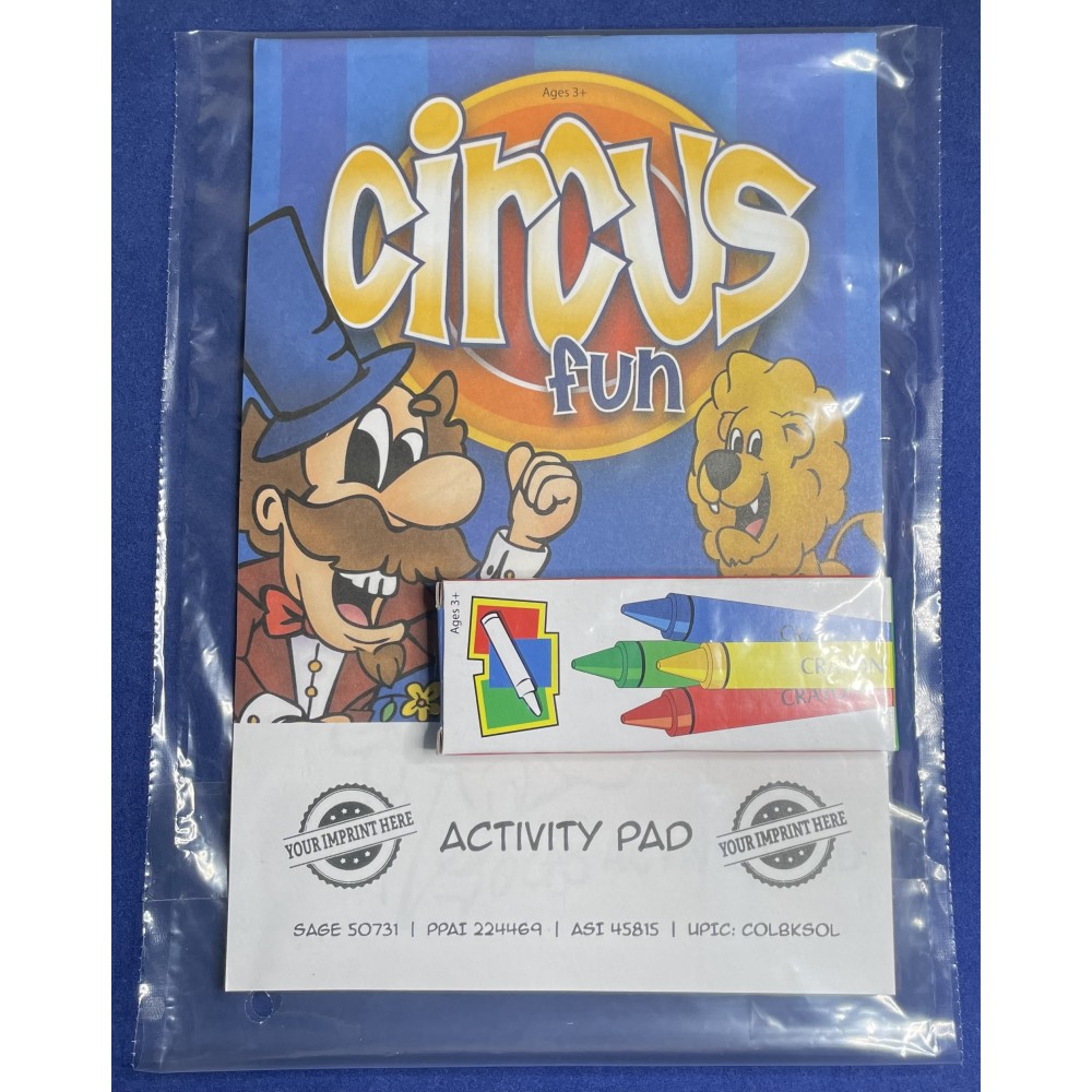 Promotional Circus Fun Activity Pad Fun Pack
