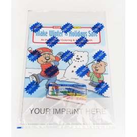 Make Winter & Holidays Safe Coloring Book Fun Pack Logo Branded