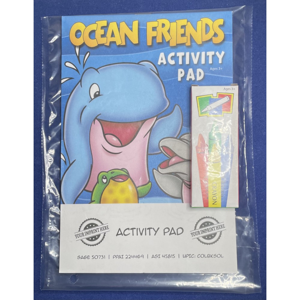 Promotional Ocean Friends Activity Pad Fun Pack Promotional Ocean Friends Activity Pad Fun Pack