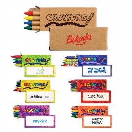 Logo Branded 4 Pack Crayons  Logo Branded 4 Pack Crayons