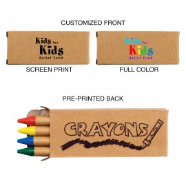 Logo Branded 4PK Crayons