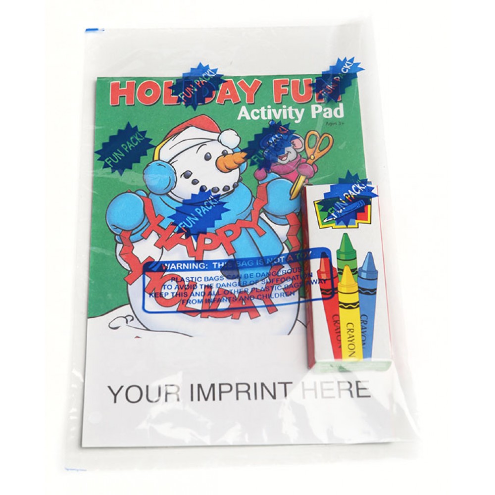 Holiday Fun Activity Pad Fun Pack Custom Printed