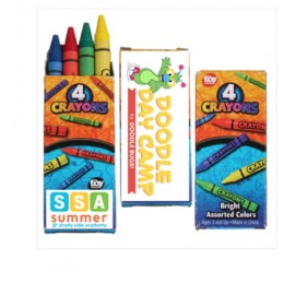 4pk Crayons Custom Printed