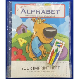 Custom Imprinted Fun with the Alphabet Coloring Book Fun Pack